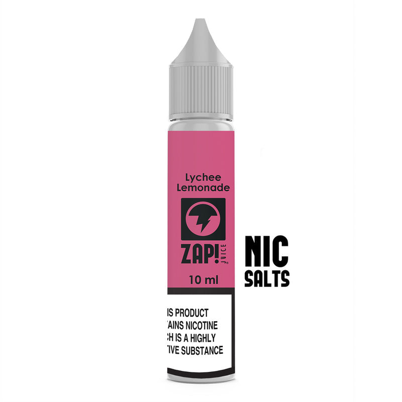 LYCHEE LEMONADE NIC SALT E-LIQUID BY ZAP! JUICE - 10/20MG