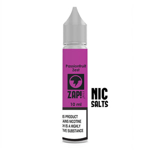 PASSIONFRUIT ZEST NIC SALT E-LIQUID BY ZAP! JUICE - 10/20MG