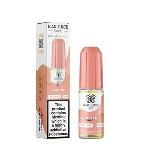 PEACH ICE NIC SALT E-LIQUID BY BAR JUICE 5000 - 20MG