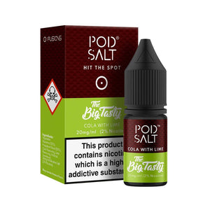 COLA WITH LIME NIC SALT E-LIQUID BY POD SALT & THE BIG TASTY - 11/20MG