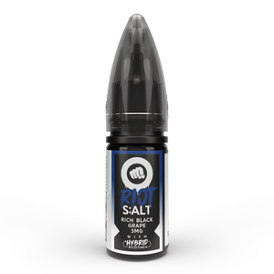 RICH BLACK GRAPE SALT E-LIQUID BY RIOT SALT BLACK EDITION - 5/10/20MG