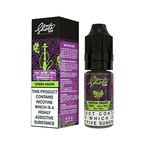 GREEN GRAPE SALT E-LIQUID BY NASTY SHISHA - 10/20MG